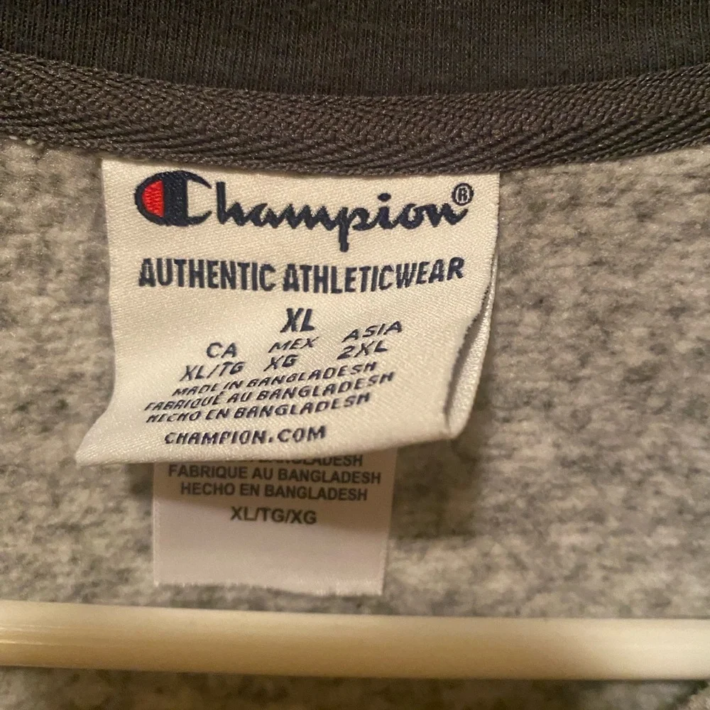 🟣🟡LSU Champion Gray Quarter-Zip Sweater-Size XL - Picture 3 of 4